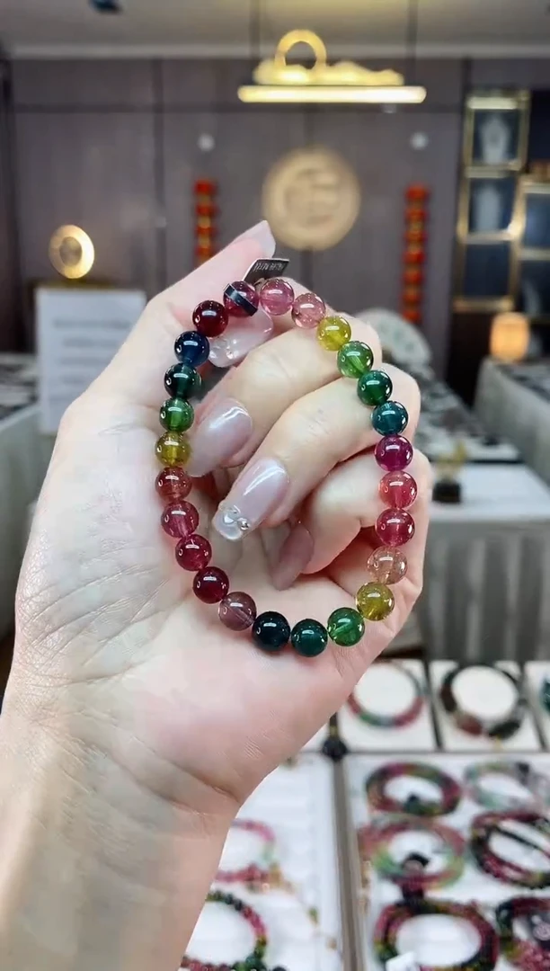 【闪购商品】碧玺单圈手串7mm+未镶嵌（多样性发一条）hon