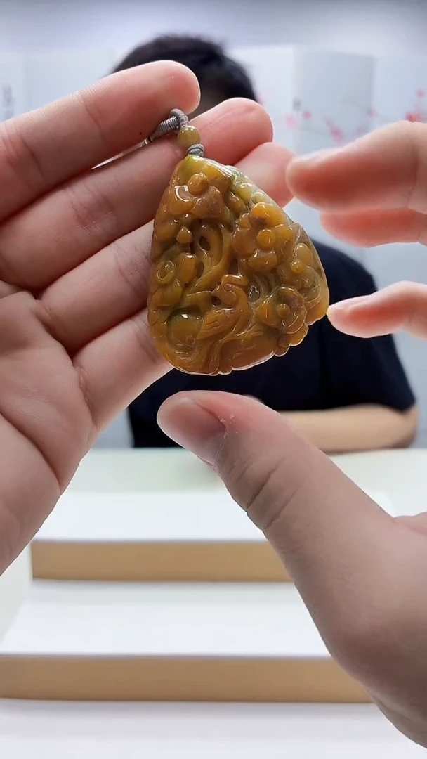 未镶嵌定制翡翠5176bb-毛货挂件48