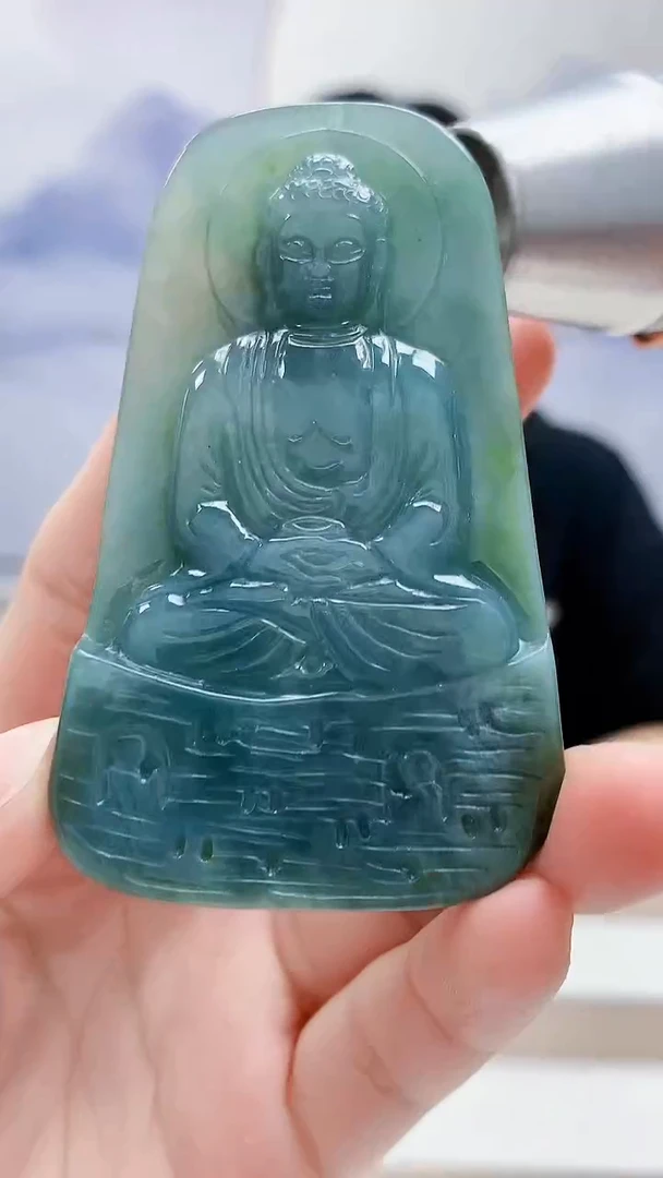 未镶嵌定制翡翠4917lr-毛货挂件17