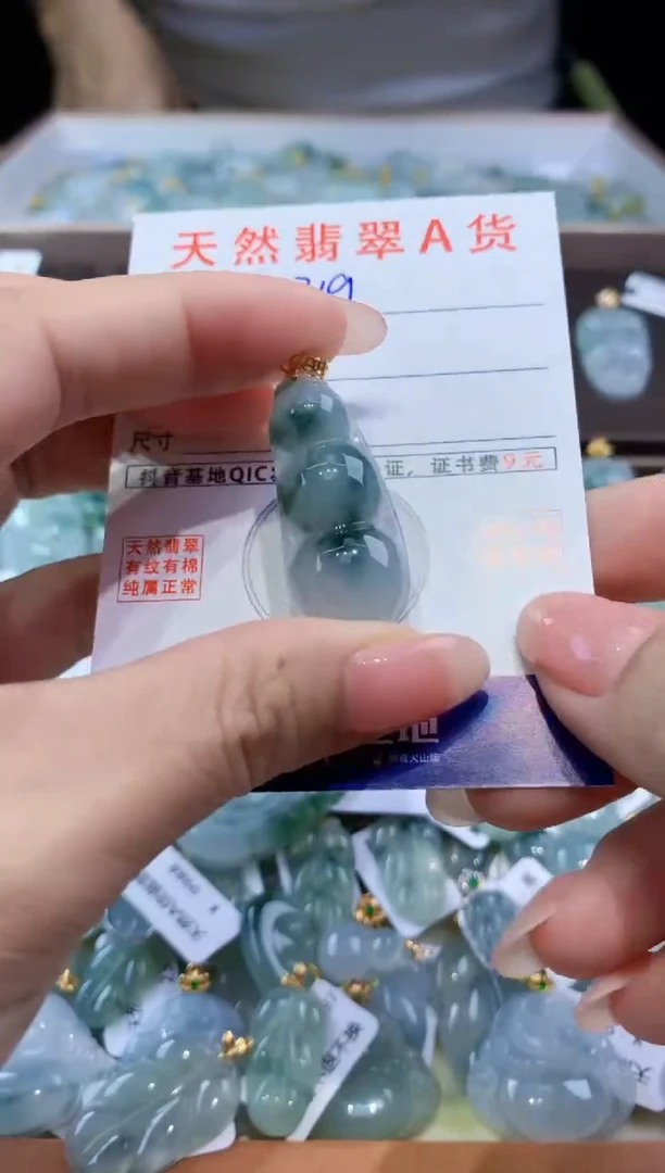 颈饰未镶嵌翡翠天然翡翠A货挂件