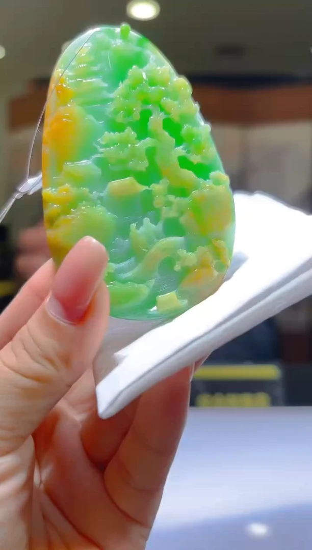 未镶嵌定制翡翠17/1022/C/山水