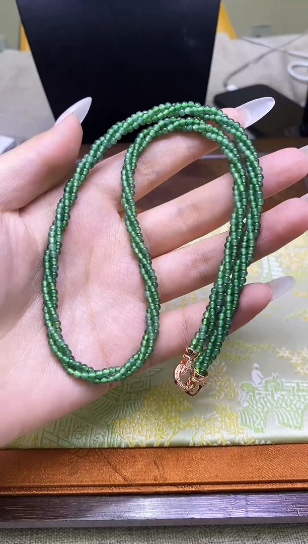 翡翠未镶嵌颈饰多样性发一件675