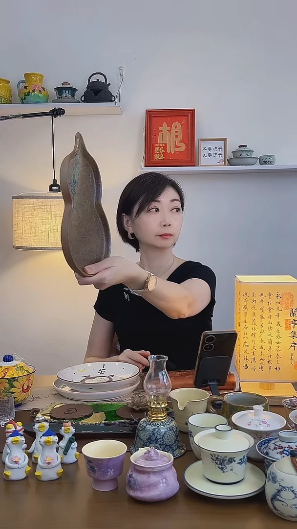 景德镇陶瓷葫芦茶盘