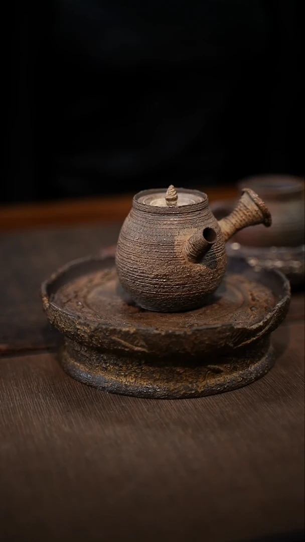 全手工制作  南蛮侧把壶