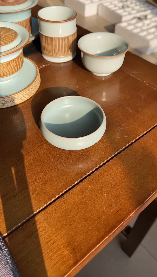 仿古釉不开片普洱杯