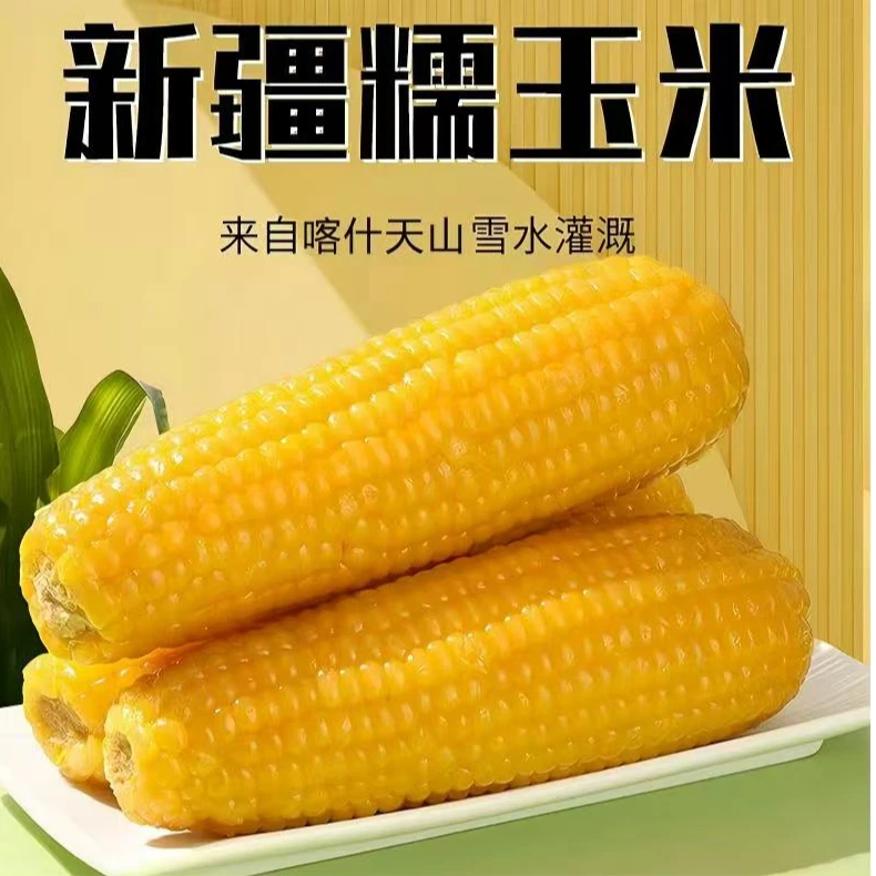 （新疆直发，试吃2根）新疆黄糯玉米黏糯甜玉米粗粮真空包装