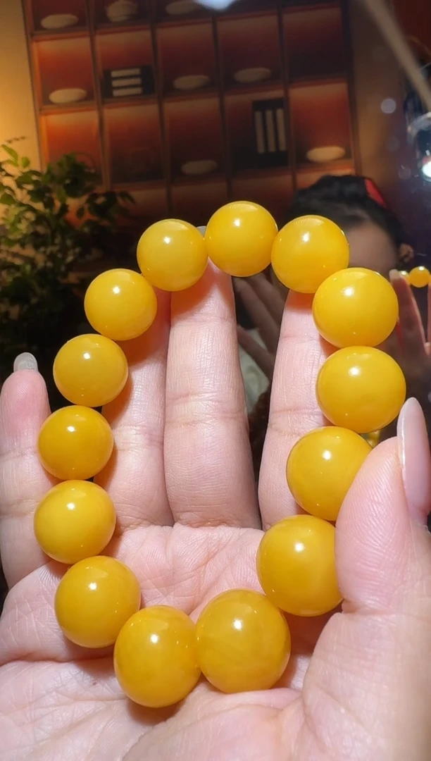 蜜蜡颈饰未镶嵌3420天然蜜蜡珠宝奇石全都保真