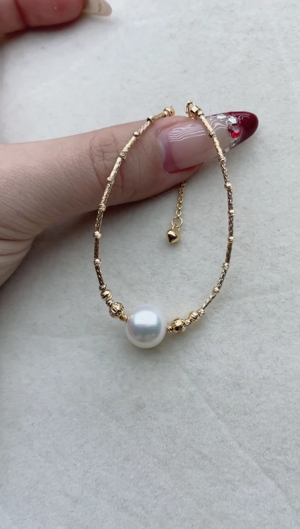 【闪购商品】淡水珍珠手链银S925镶嵌Y3