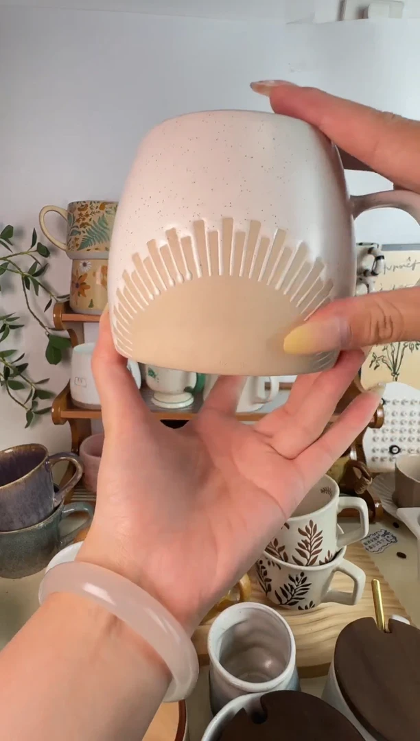 陶瓷无盖款太阳大肚杯