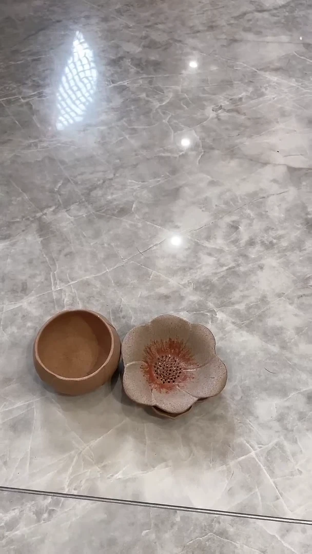 茶壶紫砂红莲杯杯+樱花茶漏