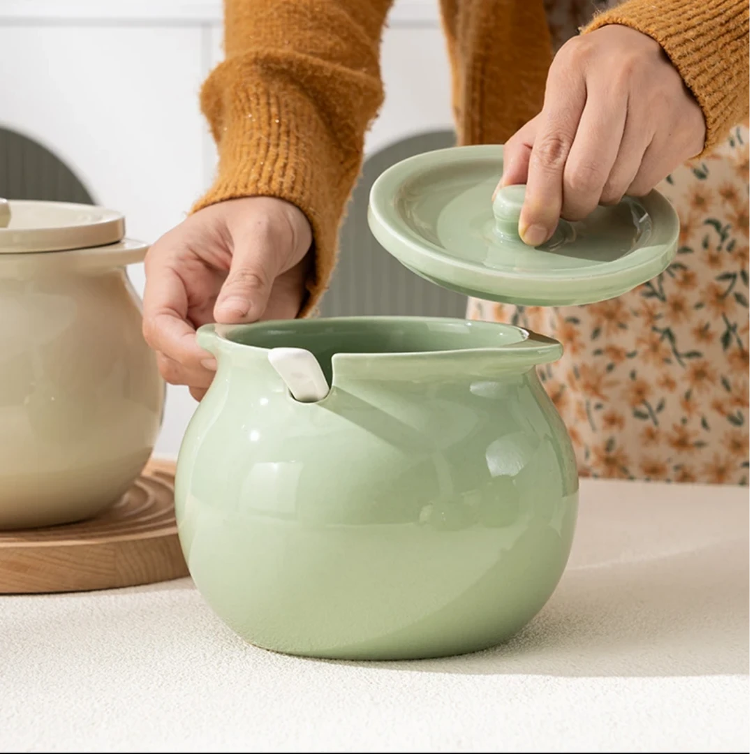 750ml猪油罐到手一个送勺子一个 破损联系客服