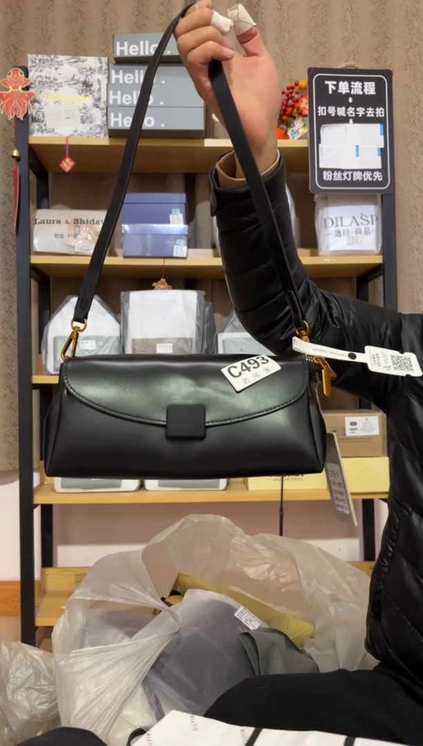 小牛剖层皮革老张家女包493