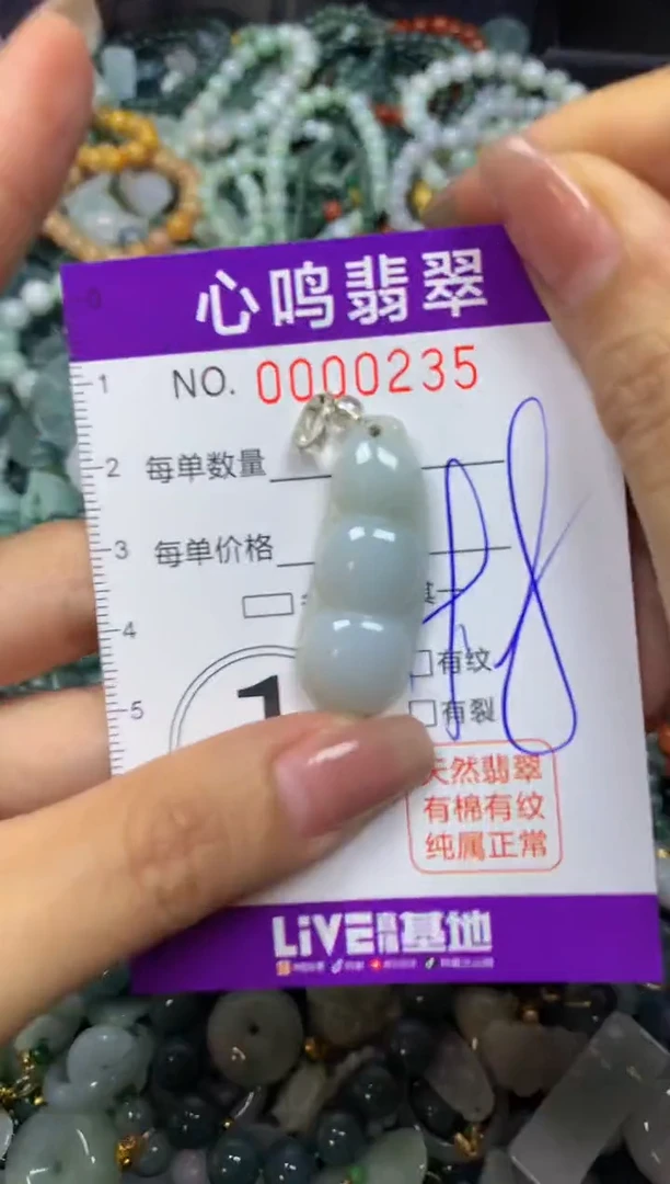 翡翠未镶嵌颈饰闪购00235