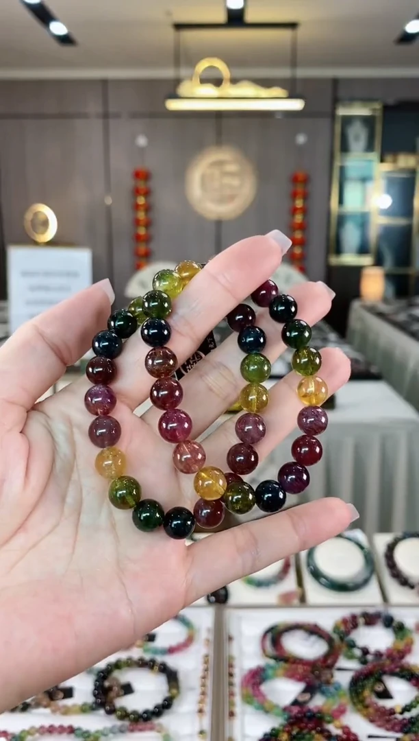 【闪购商品】碧玺单圈手串9mm+未镶嵌（多样性发一条）hon