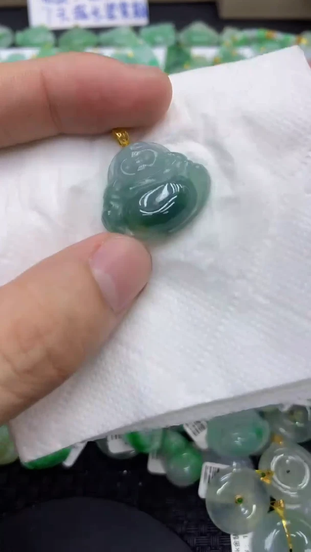 颈饰未镶嵌翡翠天然缅甸A货翡翠