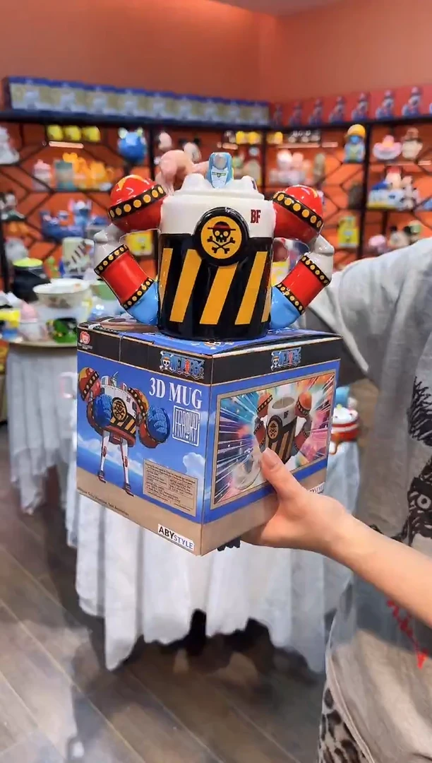 瓷片@@海贼王弗兰奇陶瓷杯(礼盒)