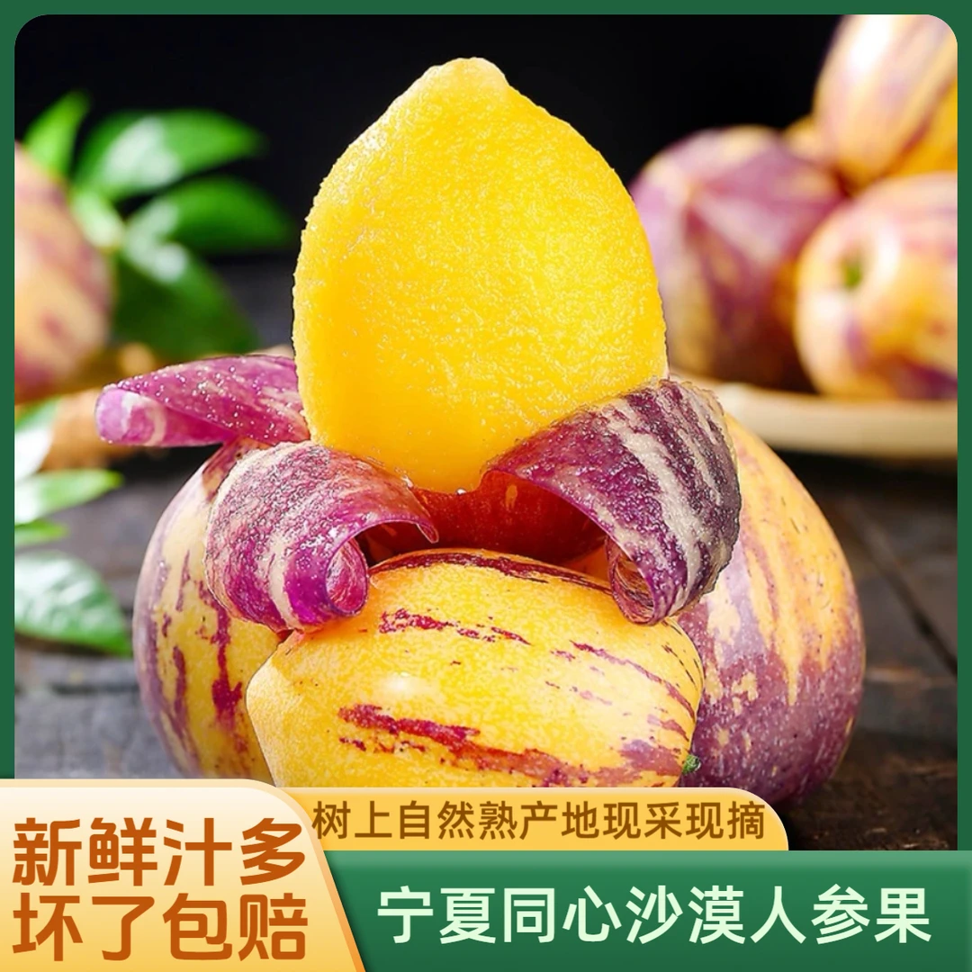 【直播间专属】宁夏沙漠人参果新鲜爆汁现采现摘产地直发树上自然熟