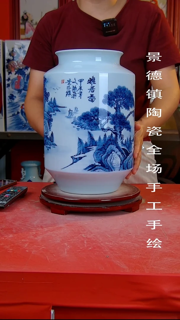摆件手景德镇陶瓷 全场手工绘