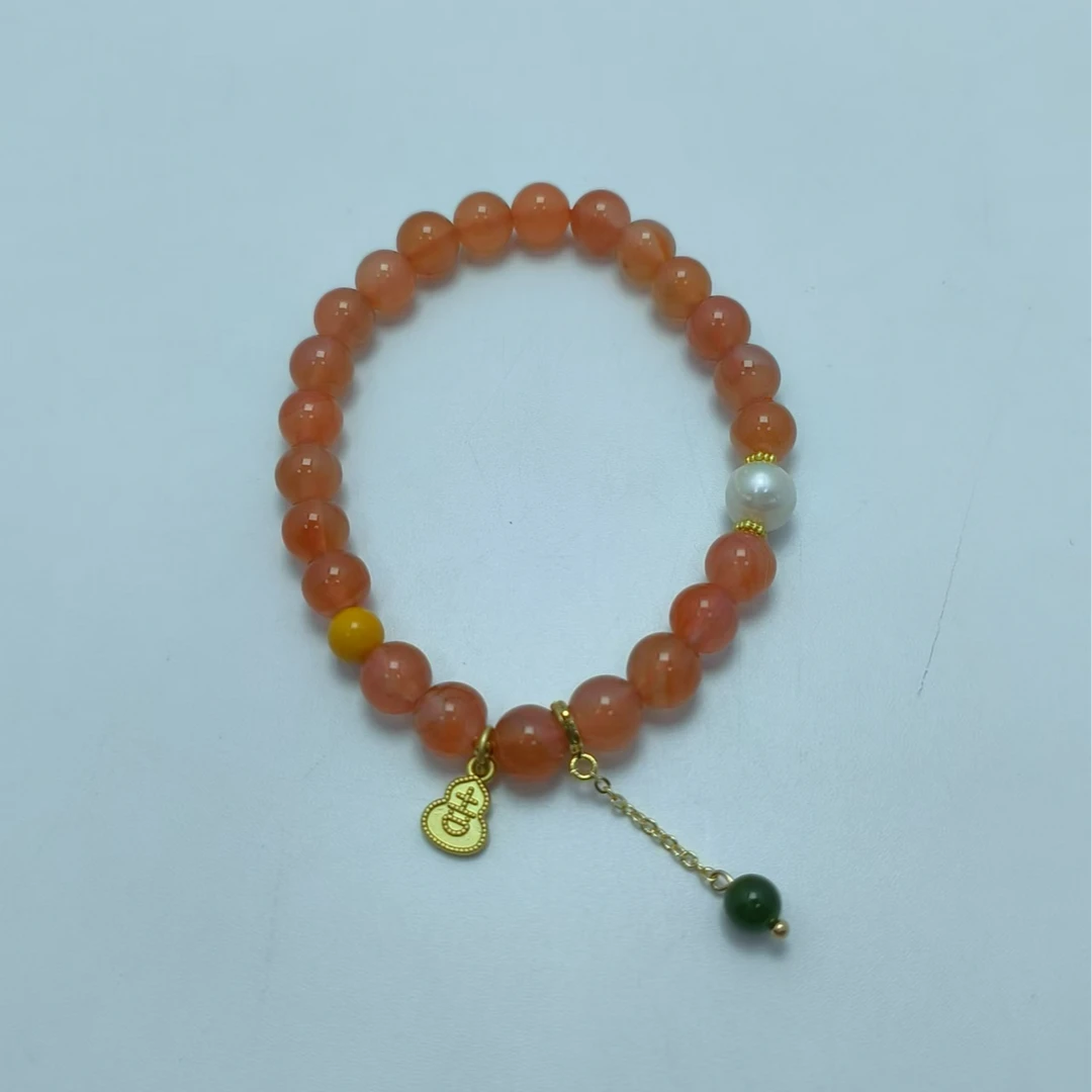 南红珍珠滴流手串 B5938 多样性发其一 气质 | 时尚 | 百搭  珠宝