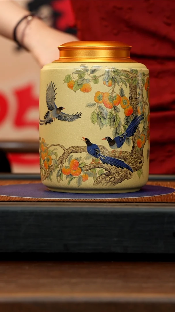 【闪购商品】紫砂茶壶团团紫砂精选茶叶罐