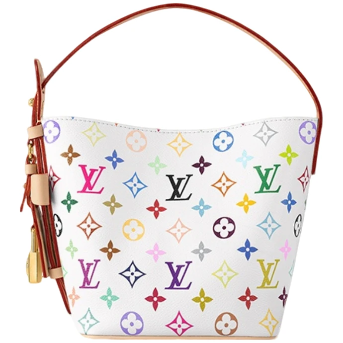 未使用 LouisVuitton/路易威登 allinbb水桶白三彩