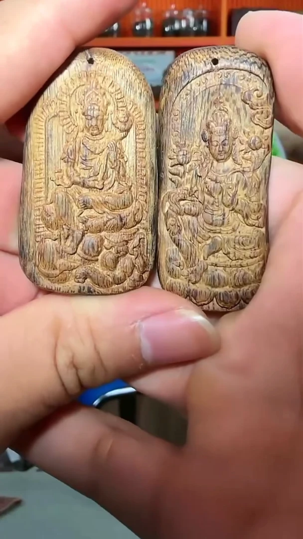 沉香吊坠223号一对观音多样性发一