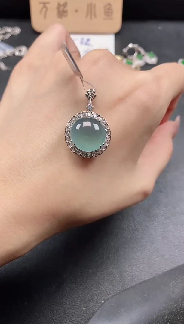 银S925镶嵌戒指翡翠51511