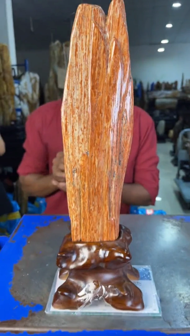 未镶嵌摆件硅化玉41