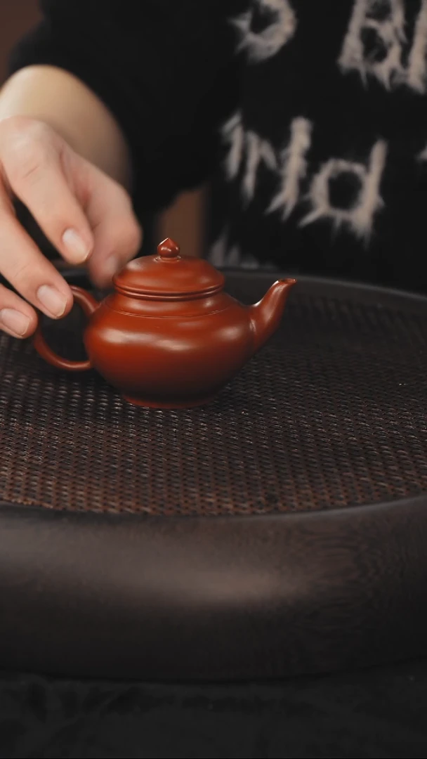 茶壶紫砂笑樱 朱泥