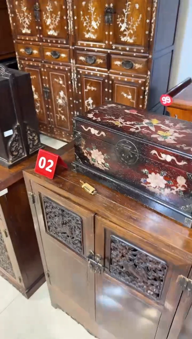 木木头款40紫檀喜鹊登梅翻盖箱428.88888