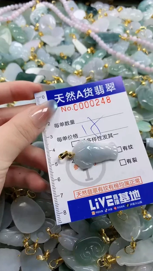 颈饰未镶嵌翡翠天然A货翡翠