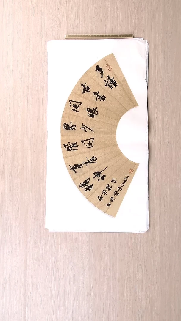 书法杨瑞宽 河南南阳68*34 扇面