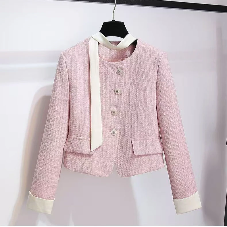 66013（衣长45）（无飘带）单件外套小香风西装外套春秋季（9柜）