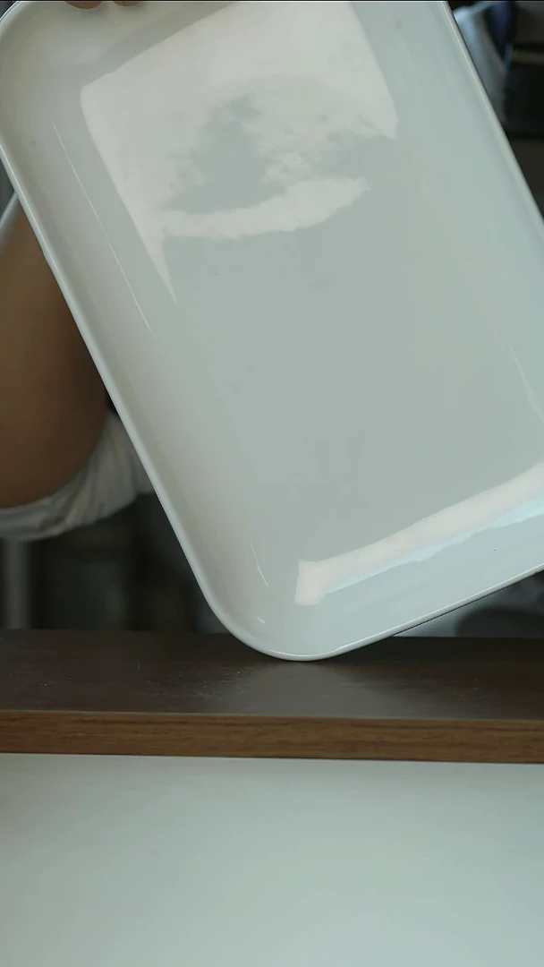 陶瓷微瑕BD极简白烤盘28cm@4-2@