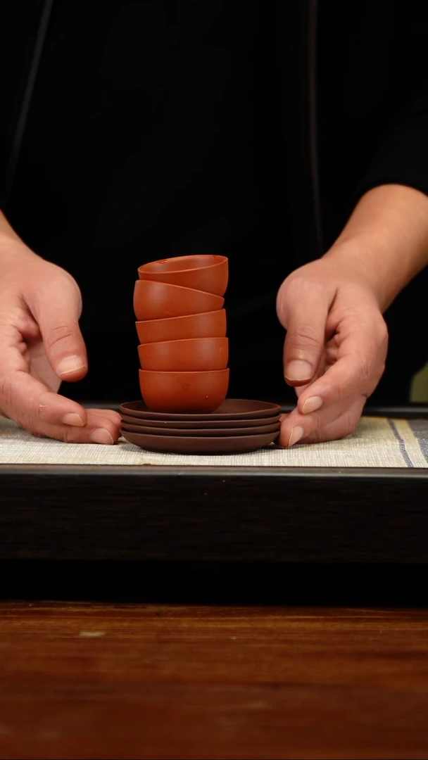 茶壶紫砂杯碟组合