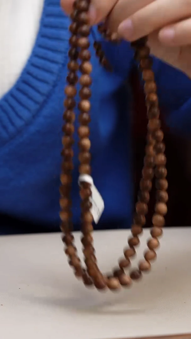 檀香木手串/手链老山檀香0.8圆珠多圈108颗