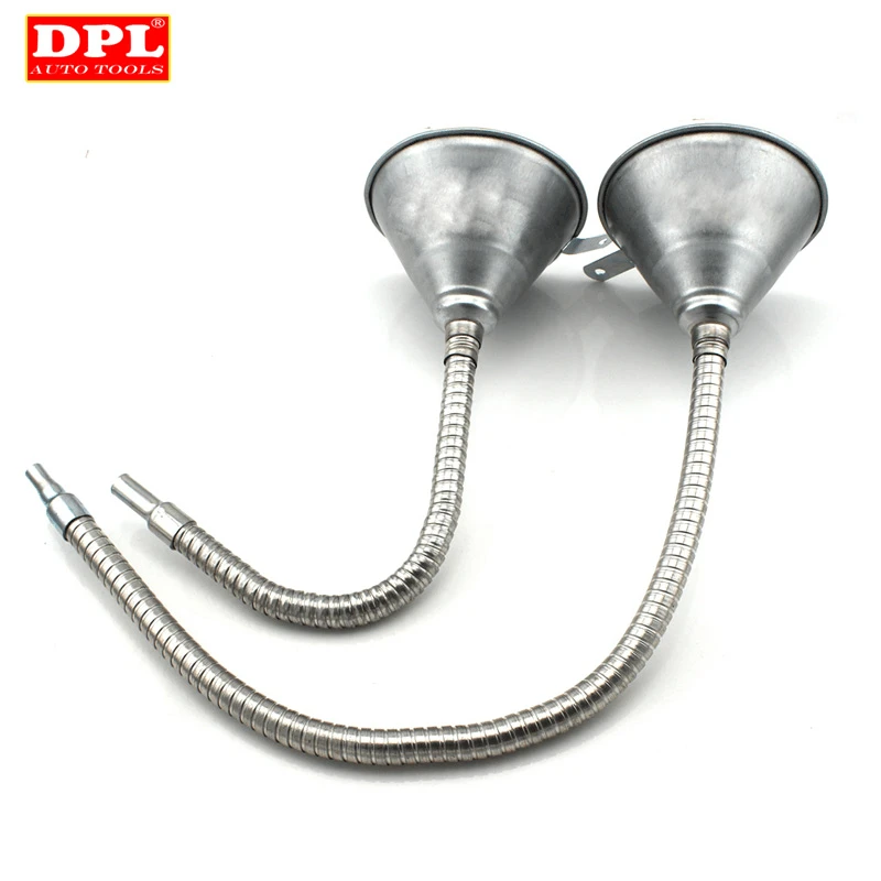 汽车摩托车 铁制万向漏斗 汽油 机油 柴油 燃油 加油漏斗 带滤网