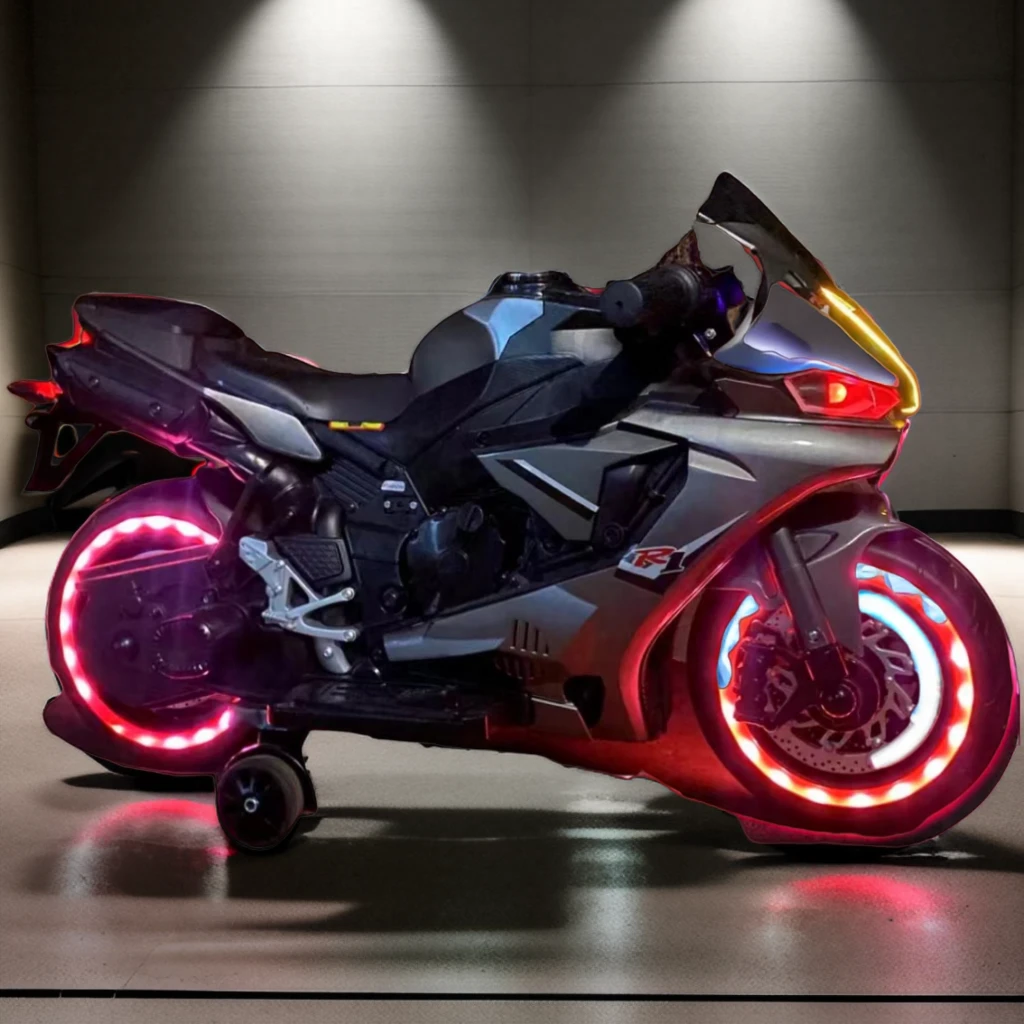 儿童电动摩托车1-10岁越野充电早教玩具车防侧翻童车可坐人三轮车