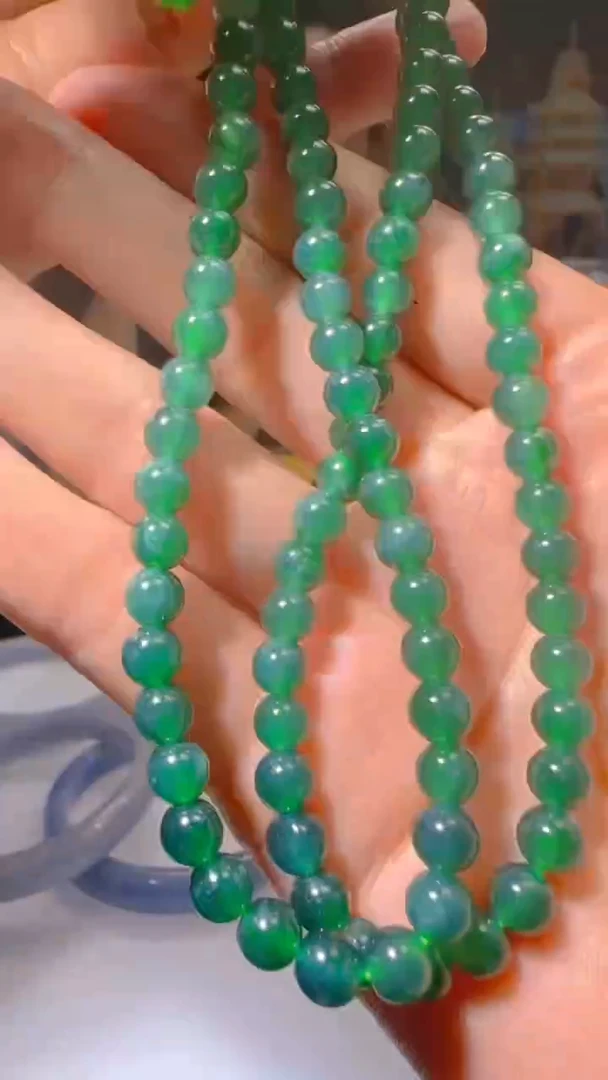 翡翠未镶嵌颈饰7.2天然翡翠A货019