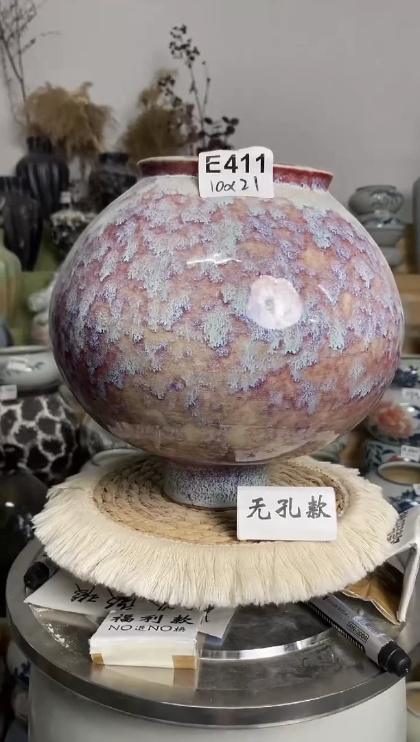 景德镇陶瓷花盆 E411 陶瓷制品 默认有点误差哦~