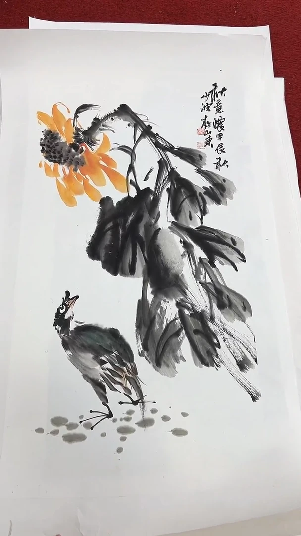 国画李少波/国画/花鸟