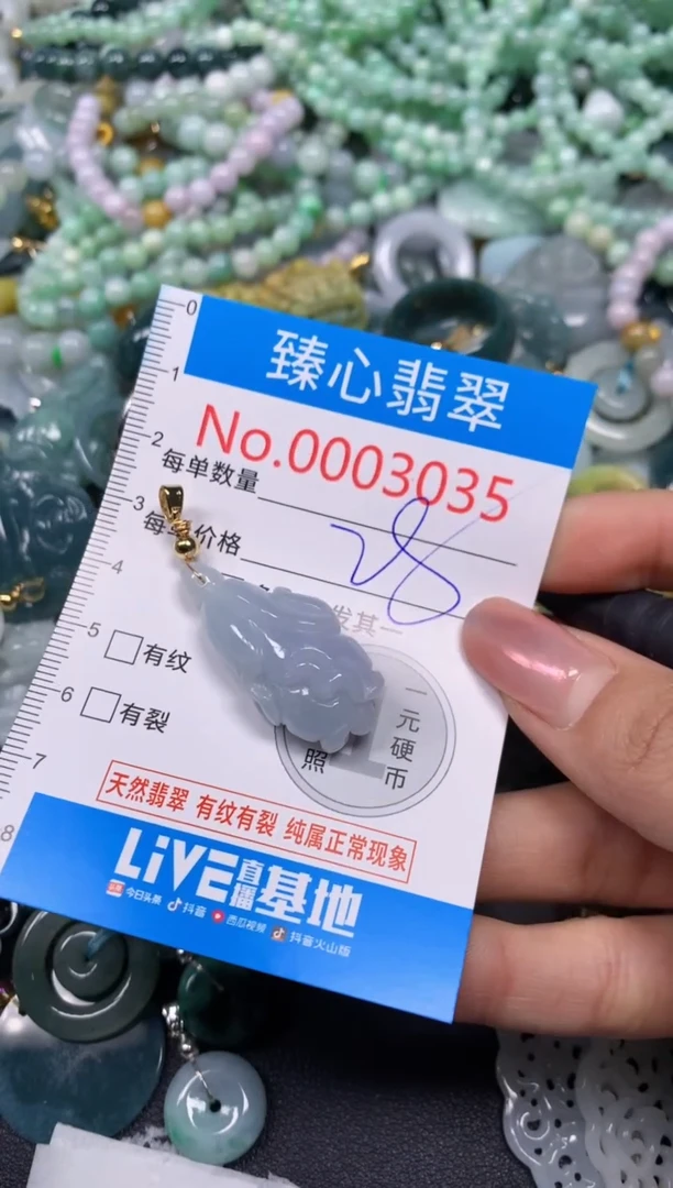 【闪购商品】翡翠颈饰未镶嵌含绳0003035