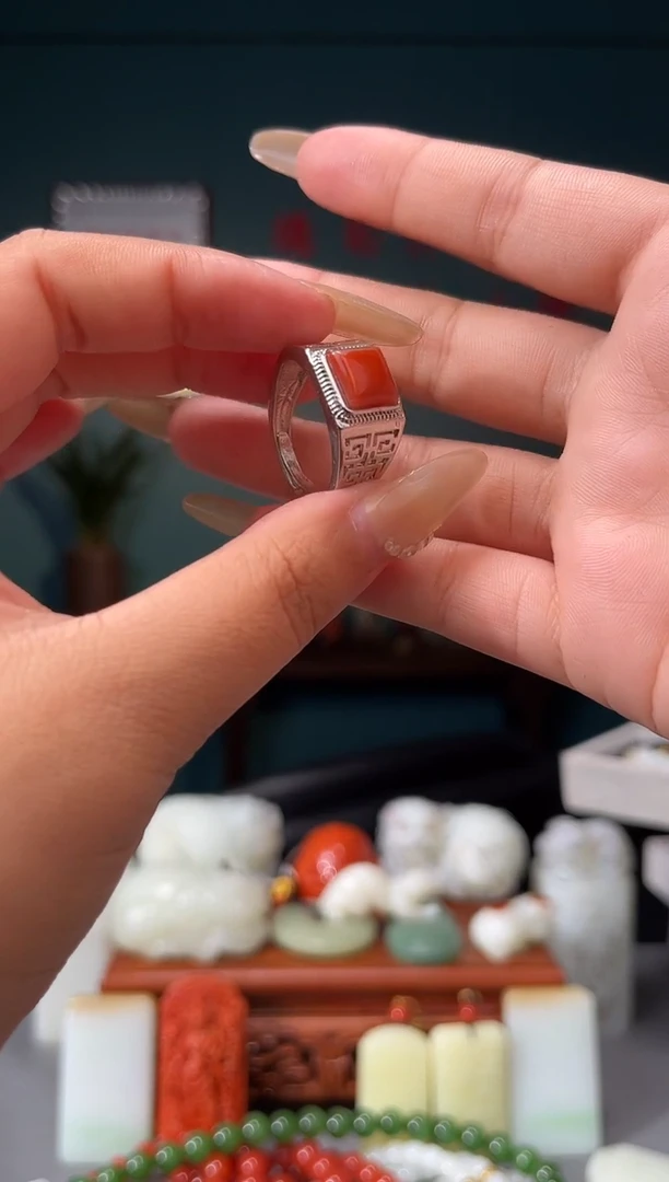 【闪购商品】玛瑙/玉髓颈饰未镶嵌戒指