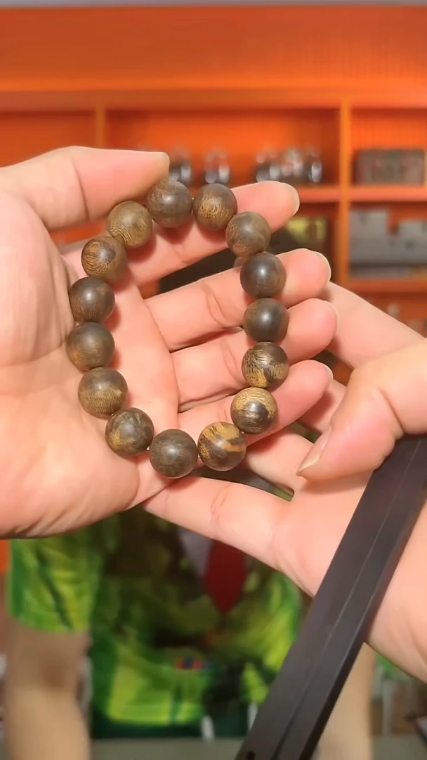 沉香手串167号单圈伽罗22g1.4多样性发一