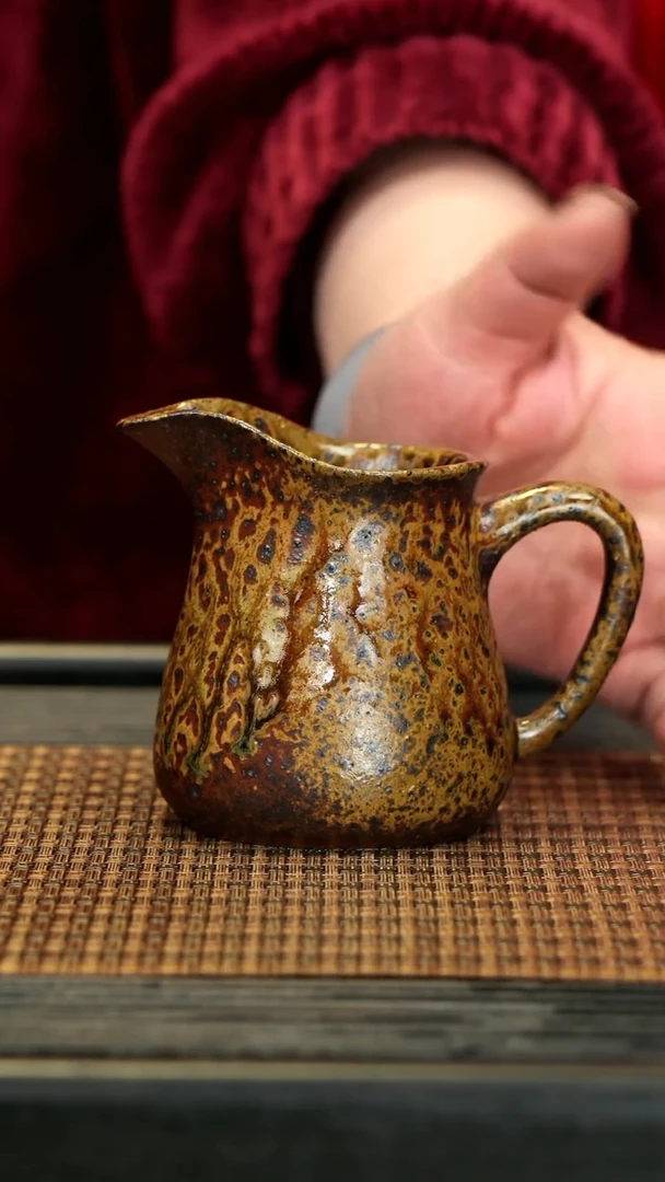 【闪购商品】紫砂茶壶GFY36鸭嘴公道 崖沉木柴烧