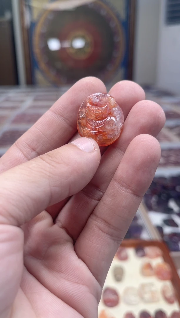 颈饰未镶嵌水晶红胶花吊坠 多样性发一
