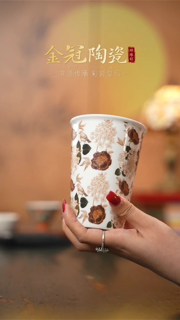 陶瓷风过枫林【可乐杯】 白