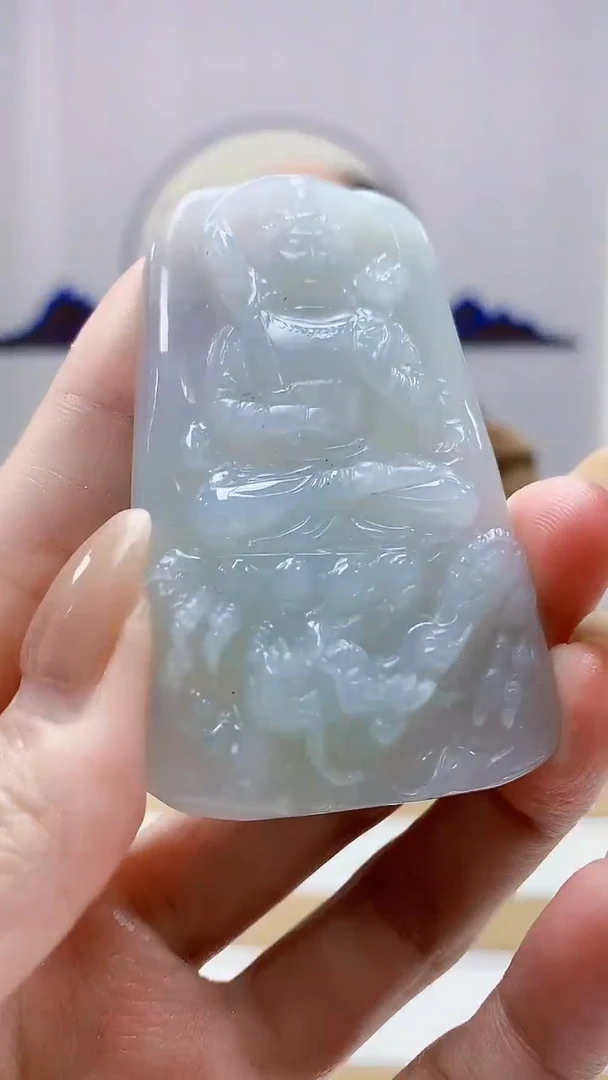 未镶嵌定制翡翠4852MM-毛货挂件78