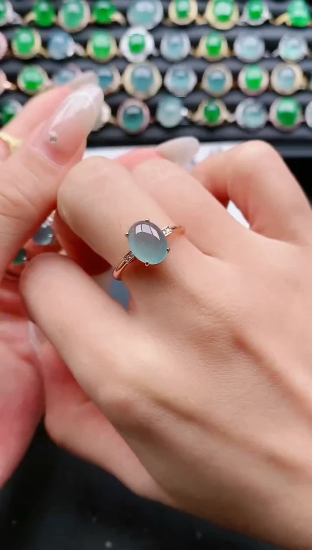 【闪购商品】翡翠戒指银S925镶嵌11111