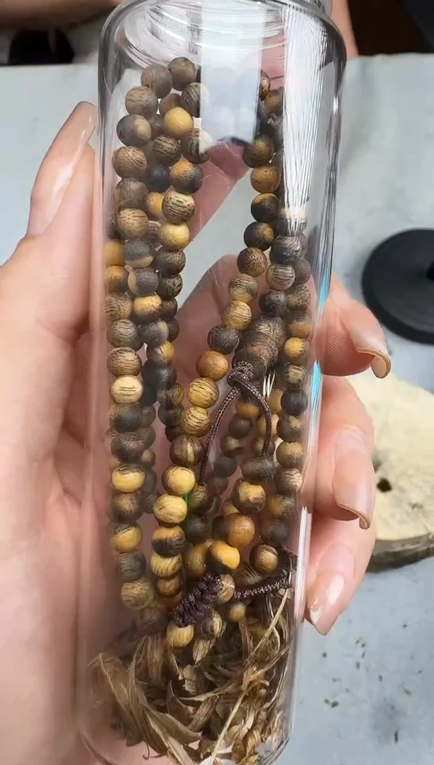 沉香沉香碎屑04虎斑棋圆多静静沉香甄选多样性发一